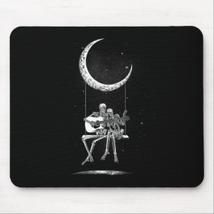 Skeleton Moon Band Tees - Rock And Roll Concert Gr マウスパッド
