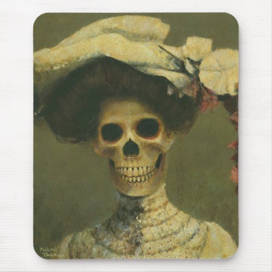 Skeleton Mousepadゴシック様式女性 マウスパッド (正面)