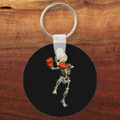 Skeleton Muay Thai Kick Boxing Mma Funny Karate Ha キーホルダー (正面)