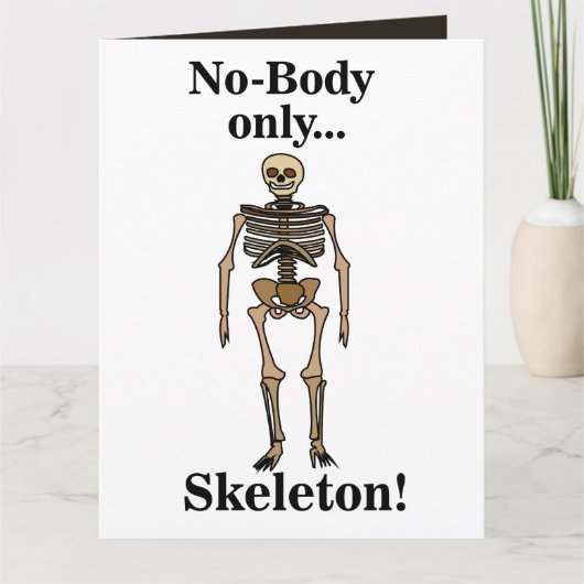 Skeleton No-Body Funny カード (正面)
