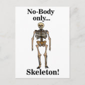 Skeleton No-Body Funny ポストカード (正面)