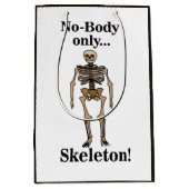 Skeleton No-Body Funny ミディアムペーパーバッグ (正面)