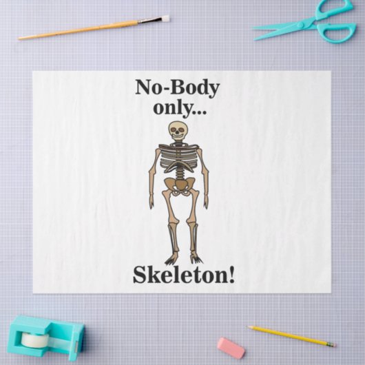Skeleton No-Body Funny 薄葉紙 (クラフト)