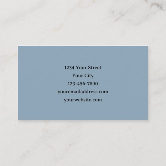 Skeleton On Beach 名刺 (裏面)