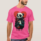 Skeleton Panda Love Tシャツ (正面)