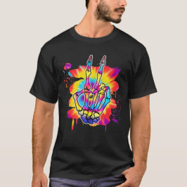 Skeleton Peace Tiedye Tシャツ