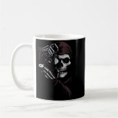 Skeleton Photographer Funny For Men Women  コーヒーマグカップ (左)