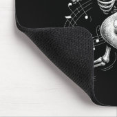 Skeleton Playing Guitar Music For Men Women Rock B マウスパッド (コーナー)