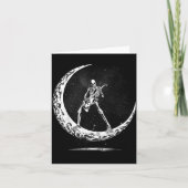 Skeleton Playing Guitar Rock And Roll Band For Men カード (正面)