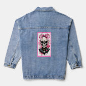 Skeleton print jacket  デニムジャケット (裏面)