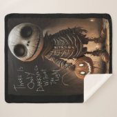 Skeleton Pumpkin – There Is Only Darkness シェルパブランケット (正面(横))