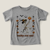 Skeleton Riding a Broomstickハロウィン (デザイン正面)