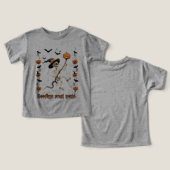 Skeleton Riding a Broomstickハロウィン (デザイン正面&裏面)