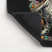 Skeleton Riding Mummy Dinosaur T Rex Kids Boys Men マウスパッド (コーナー)