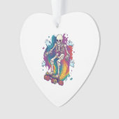 Skeleton Roller Skater オーナメント (正面)