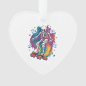 Skeleton Roller Skater オーナメント (正面)