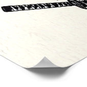 Skeleton Samurai with Katana and Hat Halloween  ポスター (角)