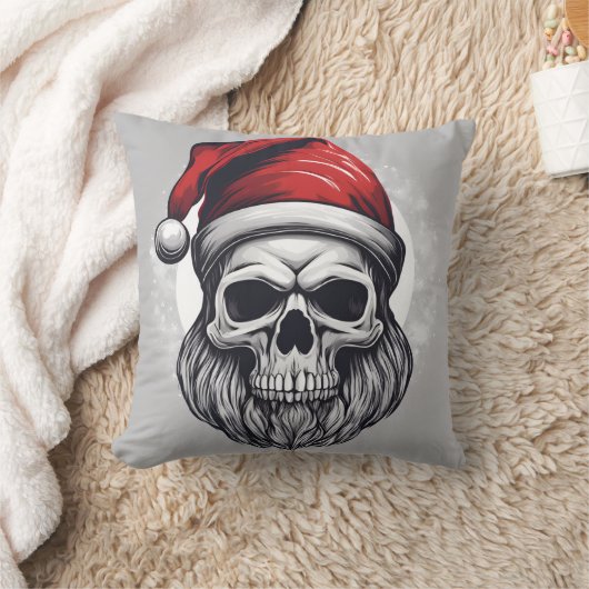Skeleton Santa クッション (ブランケット)