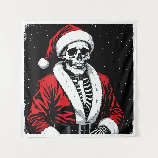 Skeleton Santa タペストリー (正面)