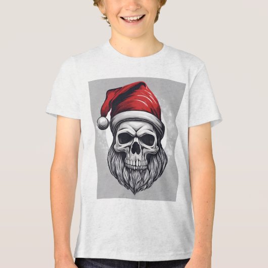 Skeleton Santa トライブレンドＴシャツ (正面)