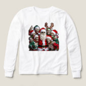 Skeleton Santa Christmas Group Photo – Festive 3D  (デザイン正面)