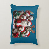 Skeleton Santa Christmas Group Photo – Festive 3D  アクセントクッション (裏面(縦))