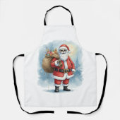 Skeleton Santa Claus エプロン (正面)