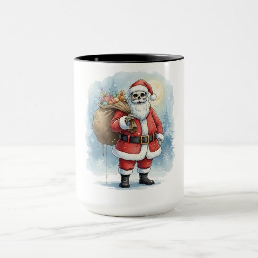 Skeleton Santa Claus マグカップ (中央)