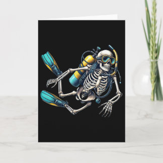 Skeleton Scu Diving Halloween Skeleton Scu Diver  カード