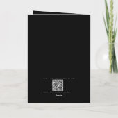 Skeleton Skull Graveyard Black Gothic Halloween カード (裏面)