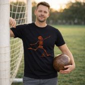 Skeleton Soccer Kick; Spooky Halloween Soccer Kick Tシャツ