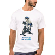 Skeleton Spinning Bike Funny Fitness Design