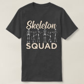 Skeleton Squad Radiologist Radiology Xray Technici Tシャツ (デザイン正面)