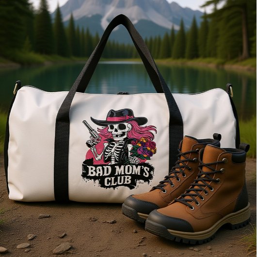 Skeleton Styling With a Gun ダッフルバッグ