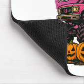Skeleton T Rex Dinosaur Monster Truck Pumpkin Brea マウスパッド (コーナー)
