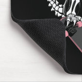 Skeleton T-rex Skateboarder - Vintage Dinosaur Ska マウスパッド (コーナー)