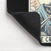 Skeleton The Crocheter Mom Tarot Card Knitter Croc マウスパッド (コーナー)