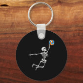 Skeleton Volleyball Halloween Costume Boys Teens G キーホルダー (正面)