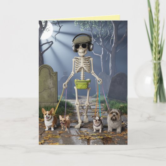Skeleton Walkin' the Dog Card シーズンカード (正面)