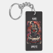 Skeleton Wedding, gothic Lovers Embrace  キーホルダー (正面左)