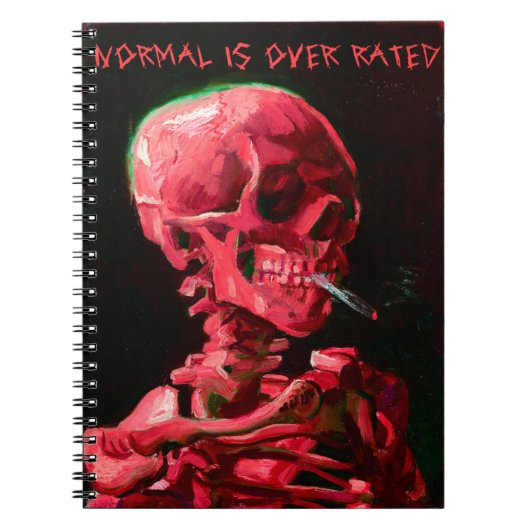 Skeleton with Burning Scathibco by Vanゴッホ ノートブック (正面)