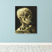 Skeleton with scatco by Van ゴッホ キャンバスプリント (インサイチュ (ウッドフロア))