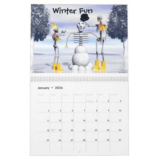 Skeletonians第2カレンダー カレンダー (1月 2026)