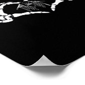 Skeletonsトークンハート手 ポスター (角)