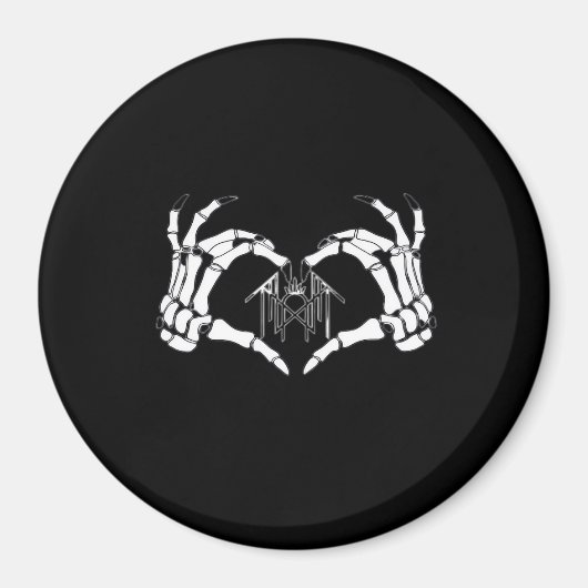 Skeletonsトークンハート手 マグネット (正面)