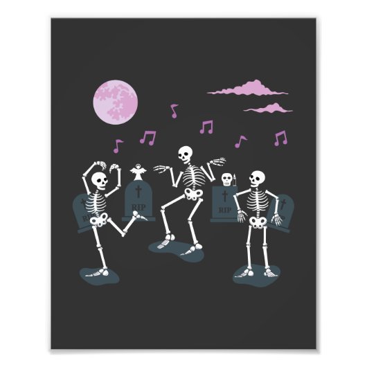 Skeletons踊り（円） フォトプリント (正面)