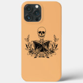 Skeleton's 読 Book Bookworm Readerギフトおもしろい Case-Mate iPhoneケース (裏面)