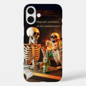 Skeletons at a bar Case-Mate iPhoneケース (裏面)