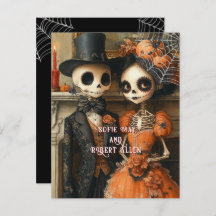  Skeletons Black Spiders Halloween Wedding 