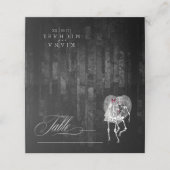 Skeletons Gothic'結婚s Table Burgundy ID866 プレイスカード (外部開封)